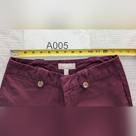 Banana Reblic Women's Burgundy Martin Fit Pants Size 2 - Picture 15 of 15